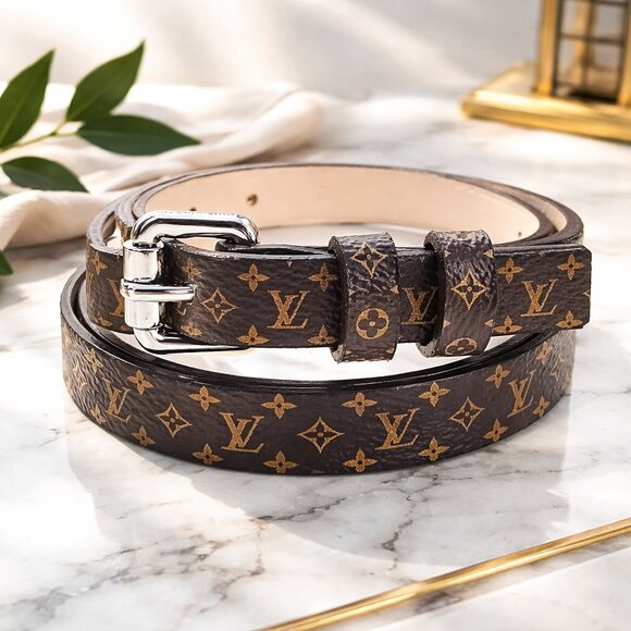 Louis Vuitton Accessories - Authentic Louis Vuitton Monogram Belt LV Leather Belt Unisex